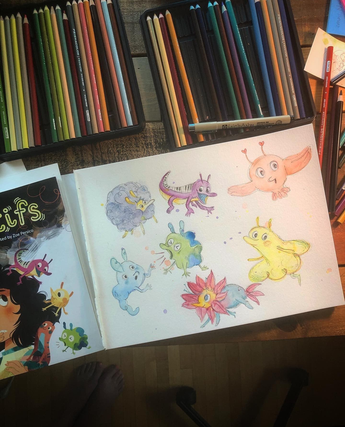 Story studio sketchbook notes